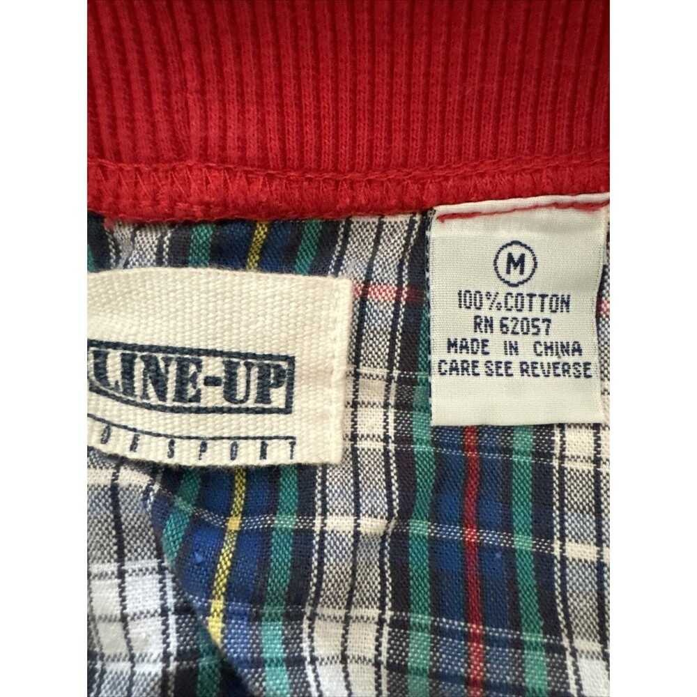 Vintage Men's Golf Vest Button Up Sweater Pinehurst Line-up Red Gold Size M - Picture 9 of 11